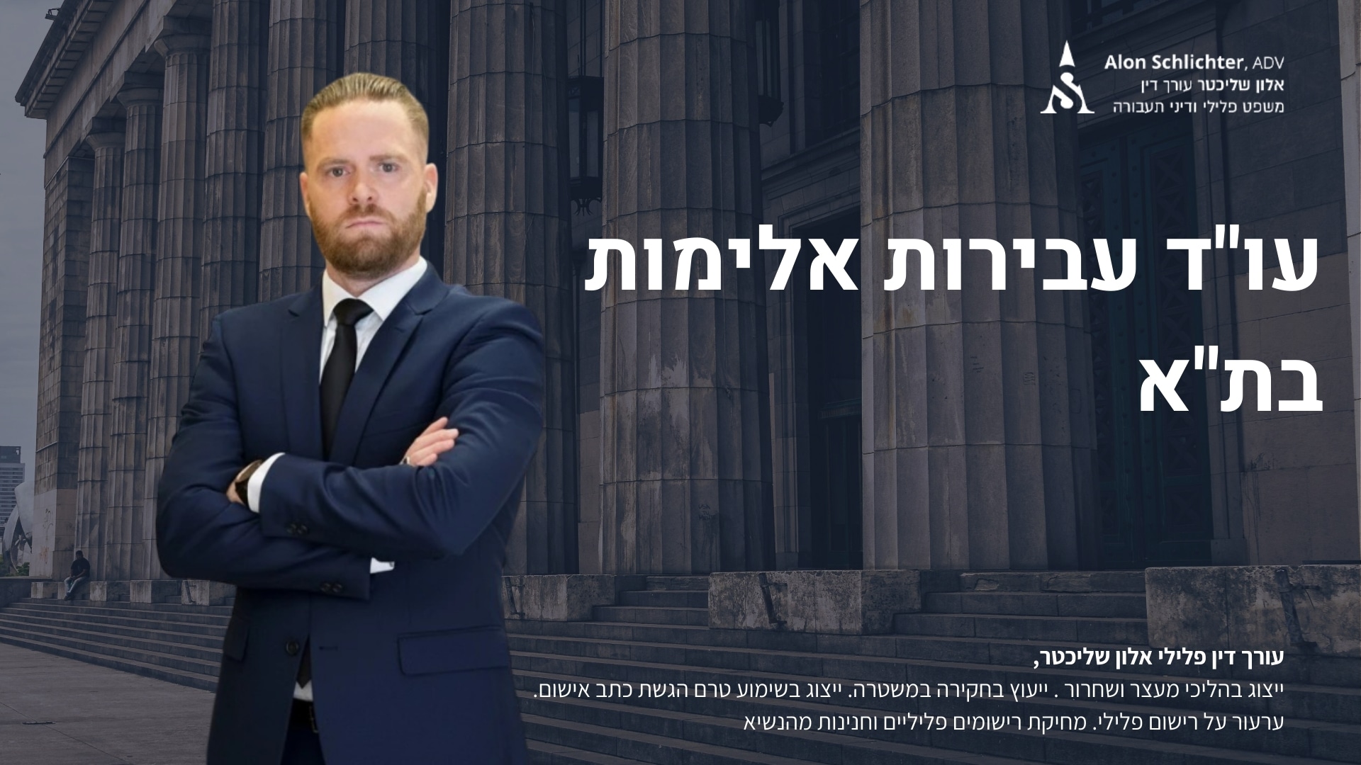 עו"ד עבירות אלימות בת"א - אלון שליכטר