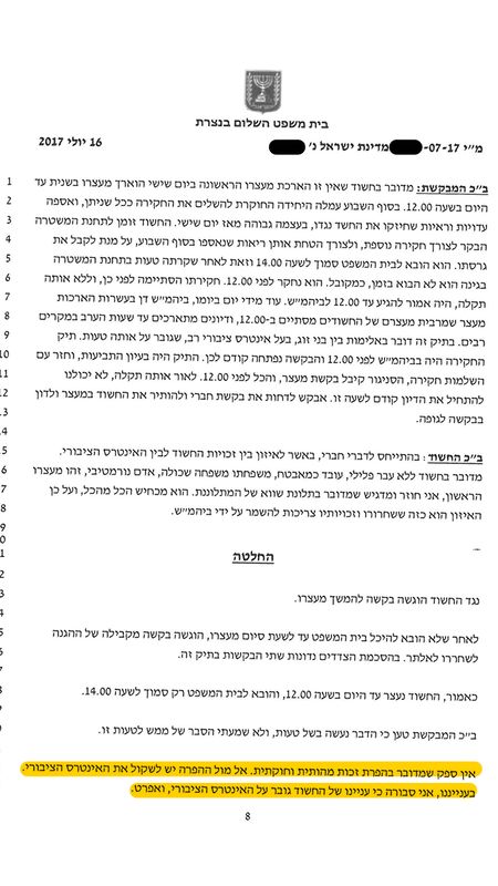 שחרור ממעצר לא חוקי – עו"ד פלילי אלון שליכטר